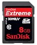 SanDisk SDHC Extreme 8 GB Speicherkarte 30MB Edition