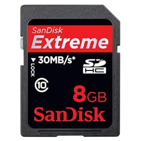 Sandisk - Carte Secure Digital (SDHC) - Extreme - 30mo/sec - 8 Go
