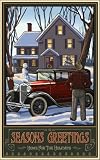 Northwest Art Mall 11 x 17 Poster Home For the Holidays by Paul A. Lanquist