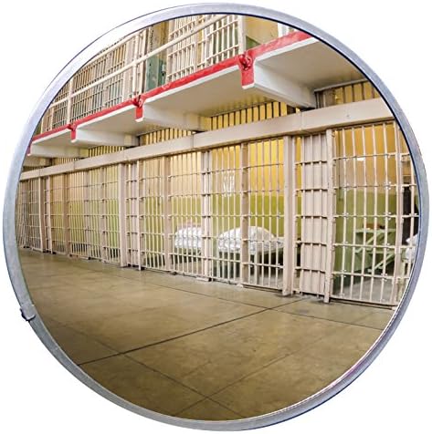 Virtually Indestructible 18" Dia. POLYCARBONATE Indoor/Outdoor Safety &amp; Security Convex Mirror Made in the USA