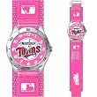 Minnesota Twins MLB Girls "Future Star Series" Watch (Pink)
