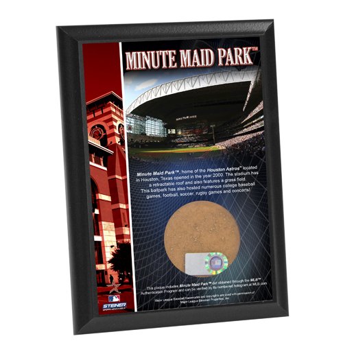 MLB Houston Astros Minute Maid Field 4x6-Inch Game Used Dirt Plaque Photomint