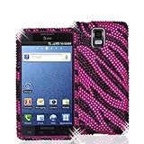 Electromaster(TM) Brand - Black / Hot Pink Zebra Bling Rhinestone Diamond S ....