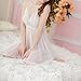 HuaYang Women Girl Sexy lingerie Yarn skirt Cosplay Suit Hot T-back Nightwear(White)