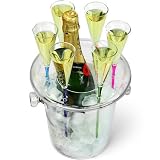 Review BARSTUFFDIRECT CB8 / ACRYLIC CHAMPAGNE BUCKET WITH TRAY AND 6 ACRYLIC FLUTES