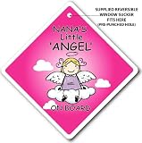 from Give Me A Sign TM NANAs Little Angel On Board Car Sign, Baby on Board Safety Sign. (Model NLAOB)