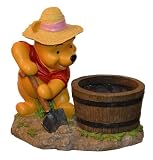 Woods International 4034 Winnie-the-Pooh Barrel Planter, 13-3/4-Inch by 10.375-Inch by 5.125-Inch