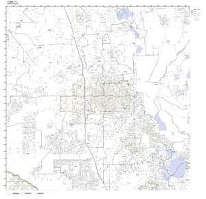 Amazon.com - Ocala, FL ZIP Code Map Not Laminated - Prints