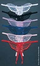 Butterfly Crotchless W/ Peral Sequin Detail