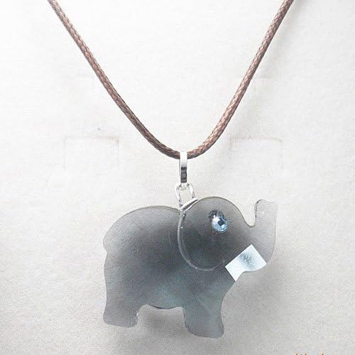 Fervent Love boutique Swarovski Elements Crystal Transparent Elephant Pendant Necklace for women girls