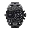 Diesel - DZ7193 - Montre Homme - Quartz Analogique - Digital - Cadran Noir - Bracelet Cuir Noir
