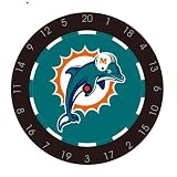 NFL Miami Dolphins Bristle Dart Board With Darts And Flights