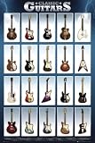 Classic Guitars - Poster (Fender Telecaster, Fender Stratocaster, Gibson Les Paul, Gibson Flying V, Gibson ES 330...) Poster Print, 24x36 Poster Print, 24x36 Poster Print, 24x36