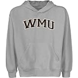 NCAA Western Michigan Broncos Youth Arch Applique Pullover Hoodie - Ash