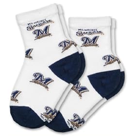 Click here to buy Milwaukee Brewers Kid's Infant Socks (2 Pack).