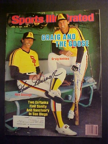 Goose Gossage & Craig Nettles San Diego Padres Autographed April 16, 1984 Sports Illustrated Magazine