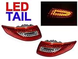 A Pair of Depo Red and Clear Lense Tail Lights - Porsche 911 2005-2008