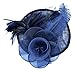 AM CLOTHES Womens Feather and Mesh Fascinator Headwear