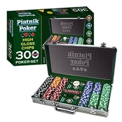 Piatnik 7903 - Poker Set 300 High Gloss Chips
