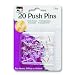 Charles Leonard Pins - Push  - Clear - 20/Card, 20210
