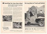 1954 Dempster Dumpster GRD 304 Garbage Truck 2-Page Print Ad (44128)