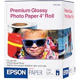Epson S041302 Premium Glossy Photo Paper (4in Roll)