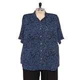 Plus Size Fully Print Short Sleeve Tunic Top by WeBeBop