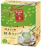 AGF Maxim Matcha Green Tea Flavored Instant Latte 16 sticks (Japan Import)