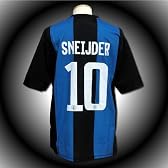 サッカーユニフォーム 【2013モデル】 ◆インテルミラノ ホーム ◆スナイデル　背番号10 ◆レプリカサッカーユニフォーム ◆大人用 F