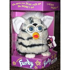 Click here to buy Furby Model 70-800 Grey + Black Tiger Electronic Furbie