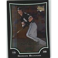Gordon Beckham - (RC - Rookie Card) - Chicago White Sox - Bowman Chrome Baseball Card # 185 - MLB Baseball Trading Card in Protective Case