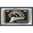 Western Michigan University Logo and Mascot Framed Mirror (fls)