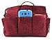 Periea ‘Keriea’ Handbag Organiser Insert – Ideal for Most Medium Sized Handbags – 12 Pockets (Red with Embossed Letters)