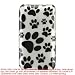 Premium Designer Hard Crystal Snap-on Case for Apple iPhone 3G, 3GS 3G-S - Cool White Puppy Paws Print