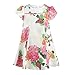 Lilax Girls' Gold Glitter Floral Dress