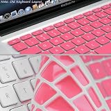 Pink Keyboard Silicone Skin Cover for Apple Macbook Air (13") and Macbook Pro (13", 15", 17") (Old Keyboard Layout)by GMYLE