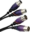 Monster Cable M DJ-X-4M Monster DJ Cables 4 meter pair XLR Male to XLR Female