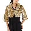 Mossimo&reg; Black Women's Faux Fur Shrug- Cat Print