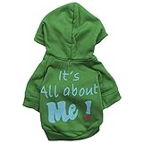 Ollypet Designer Small Dog Hoody Sweater Winter Fashion Cat Puppy Clothing Green