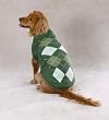 GREEN - XX-LARGE - Tonal Argyle Dog Sweater