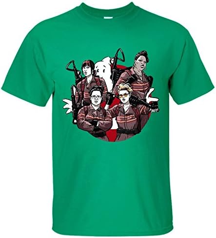 XNANA Men's Ghostbusters Tour Round Collar Short Sleeves T-Shirt green M