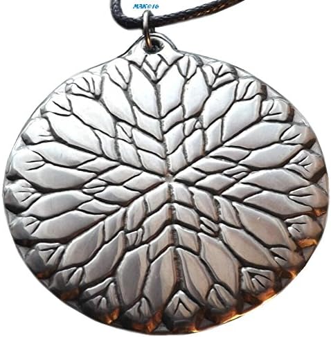 Flower of Light Mandala - Pewter Pendant - Send a Bright Peal of Healing Light Where It's Needed, Spiritual Jewelry