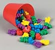 Teddy Bear Math Counters with Matching Cups Preschool Counting and Color Matching Educational Learning Game