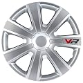 4 Radkappen Radzierblenden VR Silver/Carbon-Look 15"Zoll
