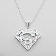 Necklace With 1.80ctw Genuine Topazes in 925 Sterling silver. Total item weight 10.5g Length 18in