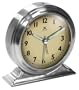 Infinity Instruments Brushed Nickel Metal Alarm Clock
