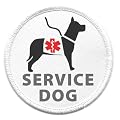 SERVICE DOG Image Medical Alert 3 inch Sew-on Patch