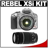 Canon EOS Digital Rebel XSi 12.2-Megapixel SLR Camera & Canon EFS 18-55mm f/3.5-5.6 IS Zoom Lens + Canon EF 75-300mm f/4-5.6 III Zoom Lens