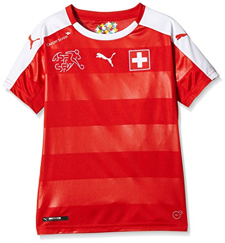 PUMA Kinder Trikot Suisse Home Replica Shirt, Red/White, 152, 748747 01