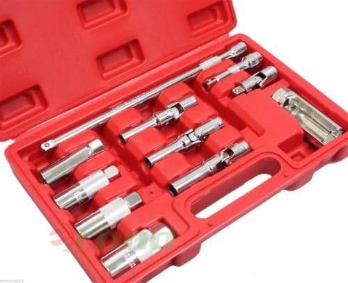 Westcoastpapa 11pc 3/8" Dr Master Service Set 4 Spark Plug & Glow Plug Oxygen Sensor Tool Set